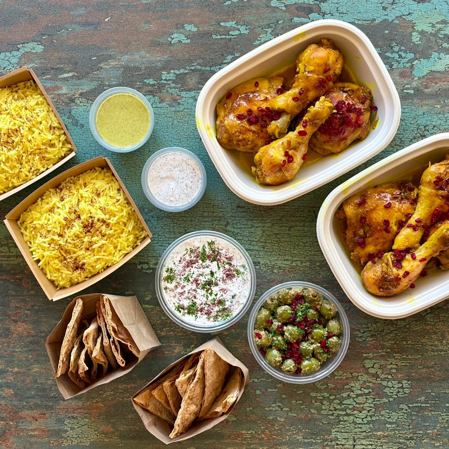 Pomegranate Chicken / Large Plate.